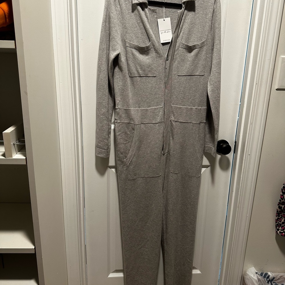NWT Naked Cashmere Mae  Jumpsuit In Grey s/m